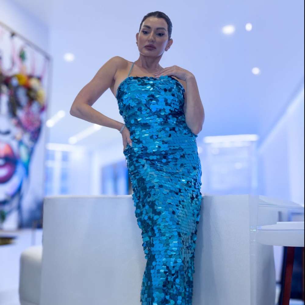 Monique Midi Sequin Dress - Picture 1 of 2